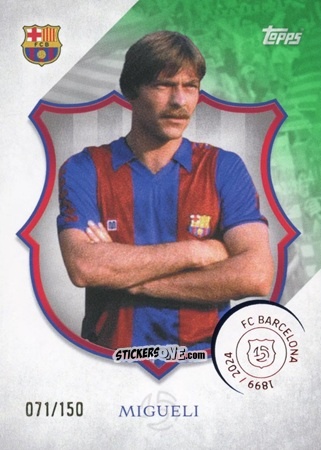 Figurina Migueli - FC Barcelona 125th Anniversary
 n. 26 - Topps