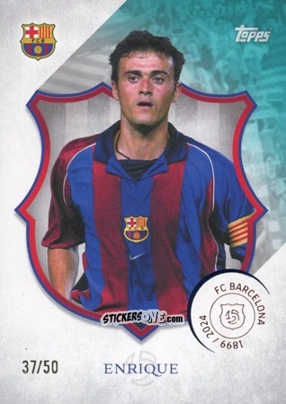 Sticker Luis Enrique - FC Barcelona 125th Anniversary
 n. 31 - Topps
