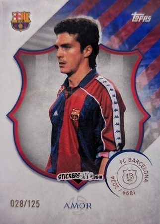 Sticker Guillermo Amor - FC Barcelona 125th Anniversary
 n. 34 - Topps