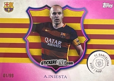 Sticker Andrés Iniesta - FC Barcelona 125th Anniversary
 n. CA-2 - Topps