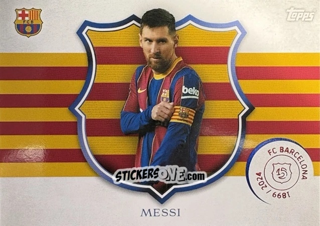 Sticker Lionel Messi - FC Barcelona 125th Anniversary
 n. CA-5 - Topps
