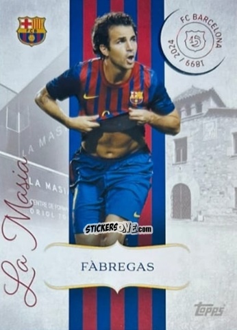 Sticker Cesc Fàbregas - FC Barcelona 125th Anniversary
 n. LM-8 - Topps