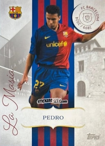 Sticker Pedro Rodríguez - FC Barcelona 125th Anniversary
 n. LM-11 - Topps