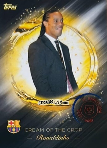 Sticker Ronaldinho - FC Barcelona 125th Anniversary
 n. CR-3 - Topps