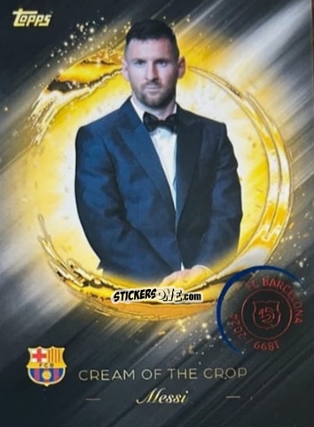 Sticker Lionel Messi - FC Barcelona 125th Anniversary
 n. CR-5 - Topps