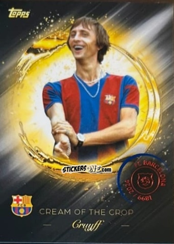 Sticker Johan Cruyff - FC Barcelona 125th Anniversary
 n. CR-6 - Topps