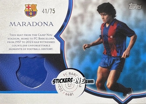 Sticker Diego Maradona - FC Barcelona 125th Anniversary
 n. CS-DM - Topps