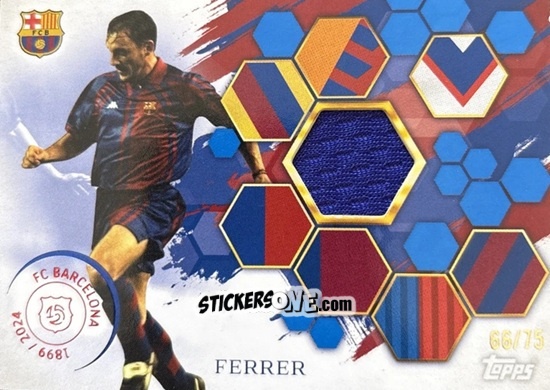 Sticker Albert Ferrer - FC Barcelona 125th Anniversary
 n. JR-AF - Topps