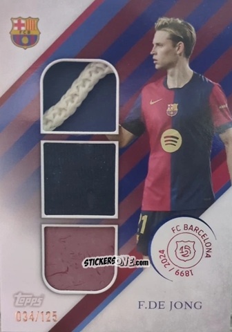 Sticker Frenkie de Jong - FC Barcelona 125th Anniversary
 n. TR-DJ - Topps
