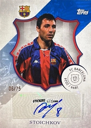 Sticker Hristo Stoichkov - FC Barcelona 125th Anniversary
 n. LA-HS - Topps