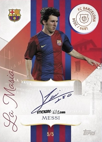 Sticker Lionel Messi - FC Barcelona 125th Anniversary
 n. LA-LM - Topps