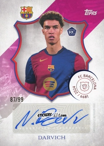 Sticker Noah Darvich - FC Barcelona 125th Anniversary
 n. LA-ND - Topps