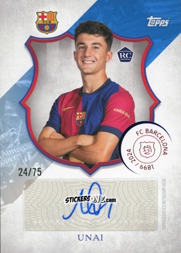 Sticker Unai Hernández - FC Barcelona 125th Anniversary
 n. LA-UH - Topps