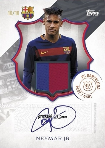 Sticker Neymar Jr - FC Barcelona 125th Anniversary
 n. LL-NJ - Topps