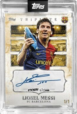 Sticker Lionel Messi - Fc Barcelona Triplete 2008/09
 n. 10 - Topps