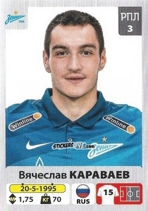 Sticker Вячеслав Караваев - Russian Premier League 2020-2021 n. 44 - Panini