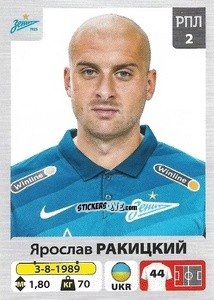 Sticker Ярослав Ракицкий / Yaroslav Rakitskiy - Russian Premier League 2020-2021 n. 45 - Panini