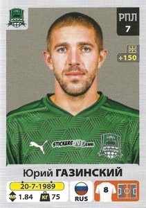 Cromo Юрий Газинский - Russian Premier League 2020-2021 n. 86 - Panini