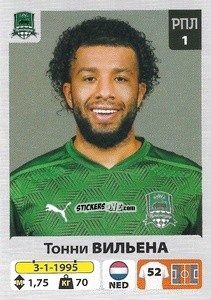 Sticker Тонни Вильена / Tonny Vilhena - Russian Premier League 2020-2021 n. 88 - Panini