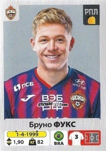 Sticker Бруно Фукс / Bruno Fuchs - Russian Premier League 2020-2021 n. 102 - Panini