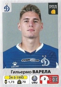 Figurina Гильермо Варела / Guillermo Varela - Russian Premier League 2020-2021 n. 142 - Panini