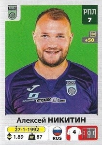 Figurina Алексей Никитин - Russian Premier League 2020-2021 n. 194 - Panini