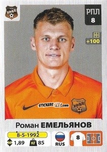 Figurina Роман Емельянов - Russian Premier League 2020-2021 n. 242 - Panini
