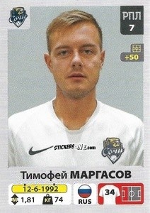 Figurina Тимофей Маргасов - Russian Premier League 2020-2021 n. 252 - Panini