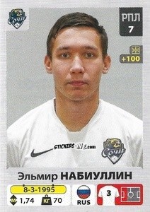 Cromo Эльмир Набиуллин - Russian Premier League 2020-2021 n. 258 - Panini