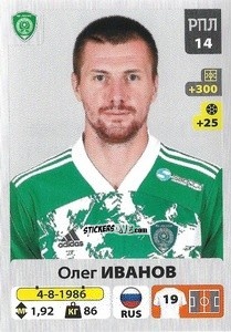 Figurina Олег Иванов - Russian Premier League 2020-2021 n. 281 - Panini