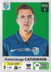 Figurina Александр Саплинов - Russian Premier League 2020-2021 n. 322 - Panini