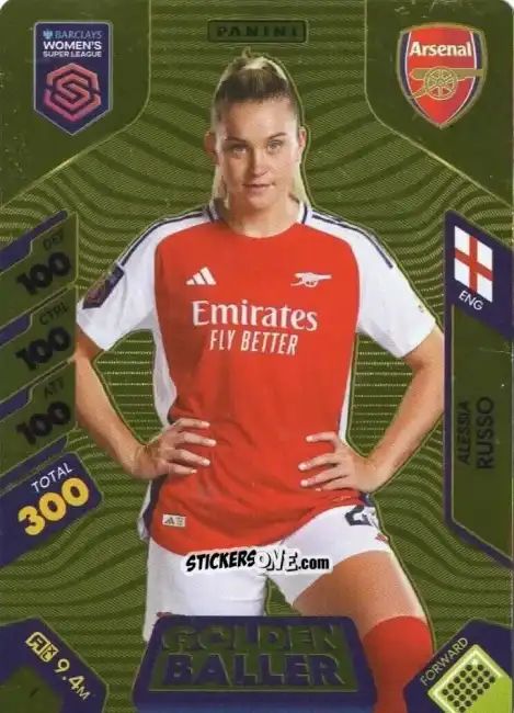 Sticker Alessia Russo - Barclays Women’s Super League 2025. Adrenalyn XL
 n. 1 - Panini