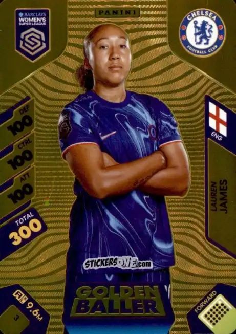 Sticker Lauren James - Barclays Women’s Super League 2025. Adrenalyn XL
 n. 3 - Panini
