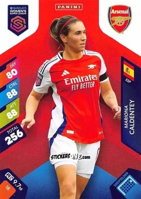 Sticker Mariona Caldentey - Barclays Women’s Super League 2025. Adrenalyn XL
 n. 18 - Panini