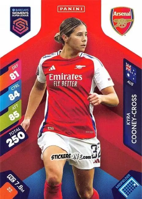 Sticker Kyra Cooney-Cross - Barclays Women’s Super League 2025. Adrenalyn XL
 n. 22 - Panini