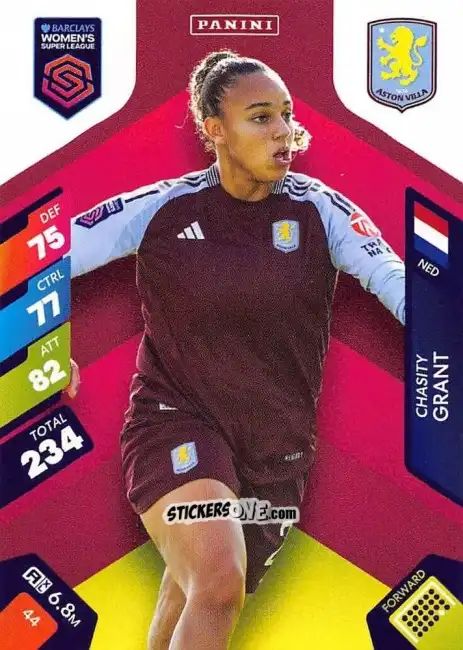 Sticker Chasity Grant - Barclays Women’s Super League 2025. Adrenalyn XL
 n. 44 - Panini