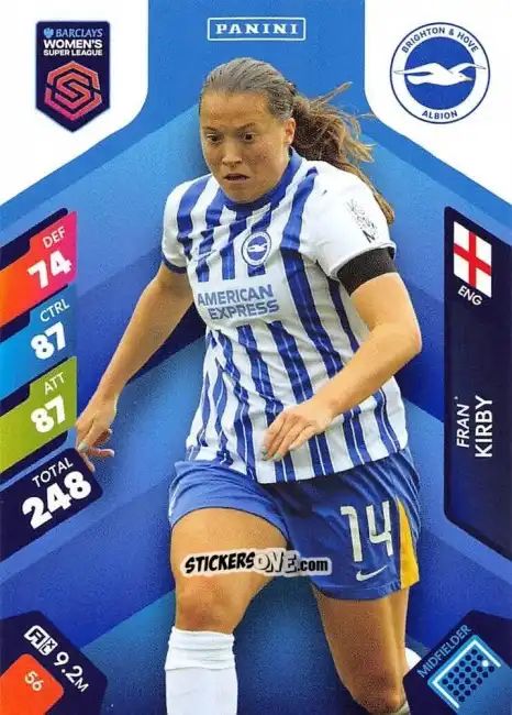Figurina Fran Kirby - Barclays Women’s Super League 2025. Adrenalyn XL
 n. 56 - Panini