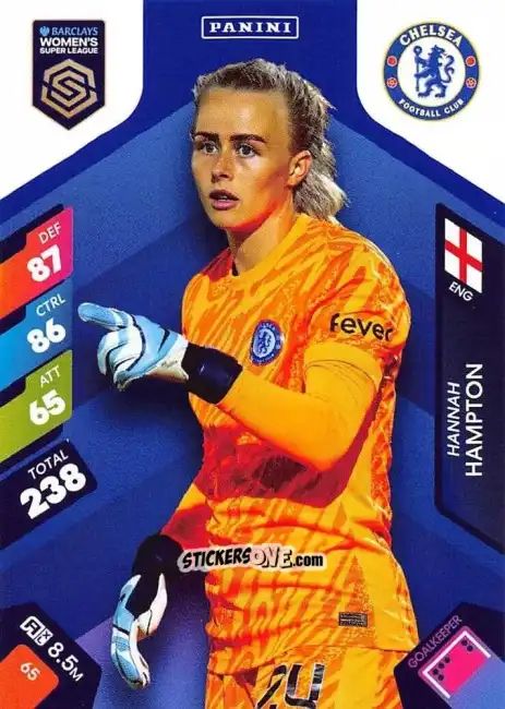 Figurina Hannah Hampton - Barclays Women’s Super League 2025. Adrenalyn XL
 n. 65 - Panini