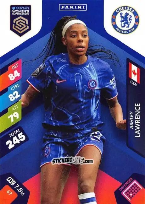 Sticker Ashley Lawrence - Barclays Women’s Super League 2025. Adrenalyn XL
 n. 67 - Panini