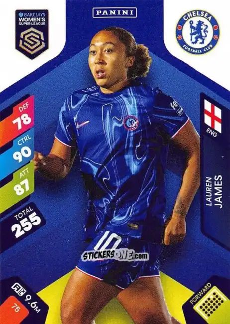 Sticker Lauren James - Barclays Women’s Super League 2025. Adrenalyn XL
 n. 75 - Panini