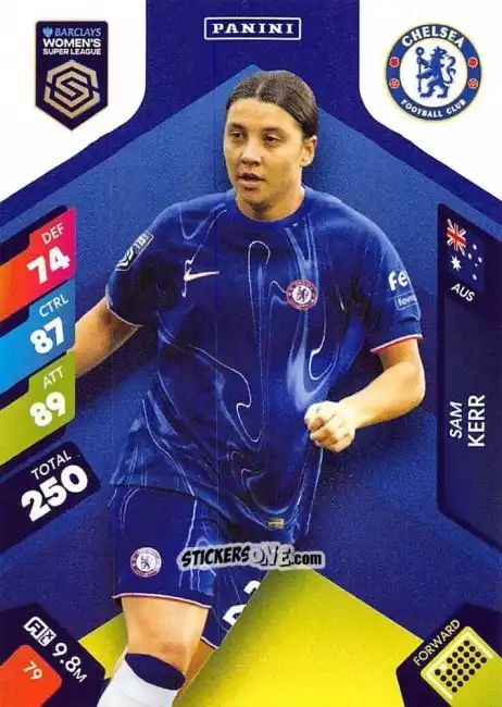Figurina Sam Kerr - Barclays Women’s Super League 2025. Adrenalyn XL
 n. 79 - Panini