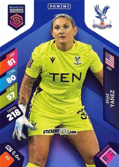 Cromo Shae Yanez - Barclays Women’s Super League 2025. Adrenalyn XL
 n. 83 - Panini
