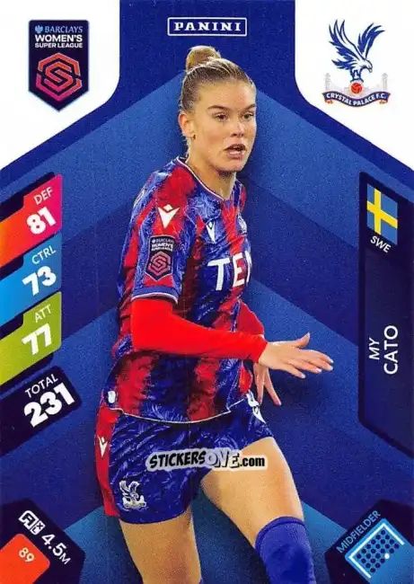 Cromo My Cato - Barclays Women’s Super League 2025. Adrenalyn XL
 n. 89 - Panini