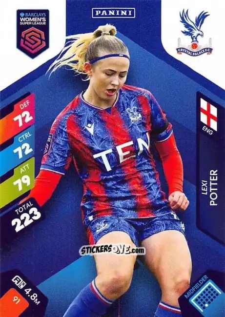 Cromo Lexi Potter - Barclays Women’s Super League 2025. Adrenalyn XL
 n. 91 - Panini