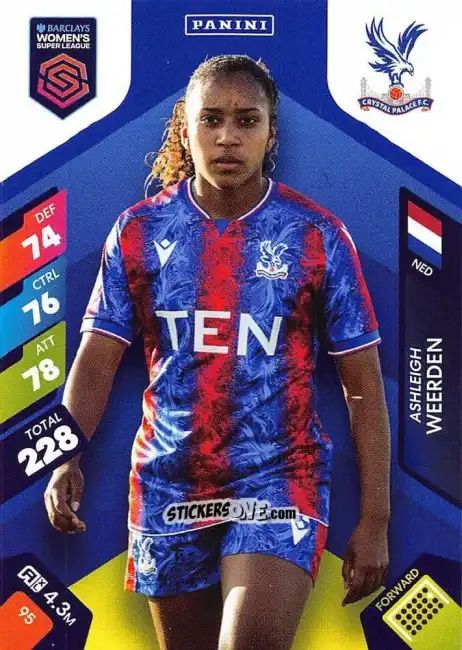 Sticker Ashleigh Weerden - Barclays Women’s Super League 2025. Adrenalyn XL
 n. 95 - Panini