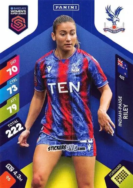 Sticker Indian Paige Riiey - Barclays Women’s Super League 2025. Adrenalyn XL
 n. 96 - Panini
