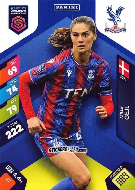 Sticker Mille Gejl - Barclays Women’s Super League 2025. Adrenalyn XL
 n. 97 - Panini