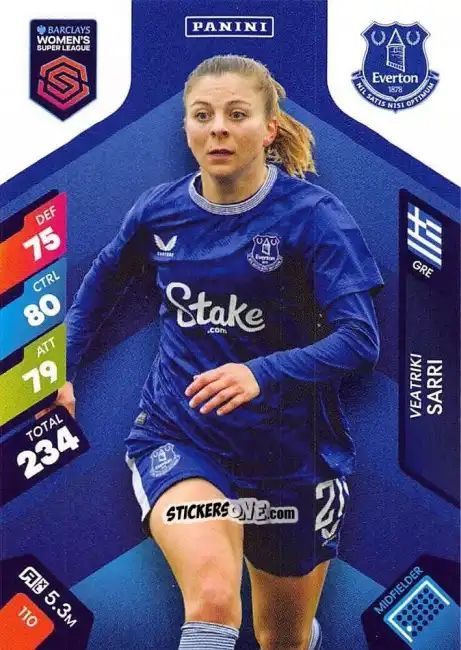 Cromo Veatriki Sarri - Barclays Women’s Super League 2025. Adrenalyn XL
 n. 110 - Panini
