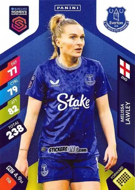 Sticker Melissa Lawley - Barclays Women’s Super League 2025. Adrenalyn XL
 n. 116 - Panini