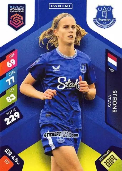 Cromo Katja Snoeijs - Barclays Women’s Super League 2025. Adrenalyn XL
 n. 117 - Panini